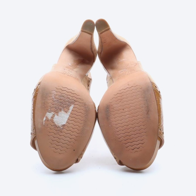 Image 4 of Heeled Sandals EUR 36.5 Camel in color Brown | Vite EnVogue