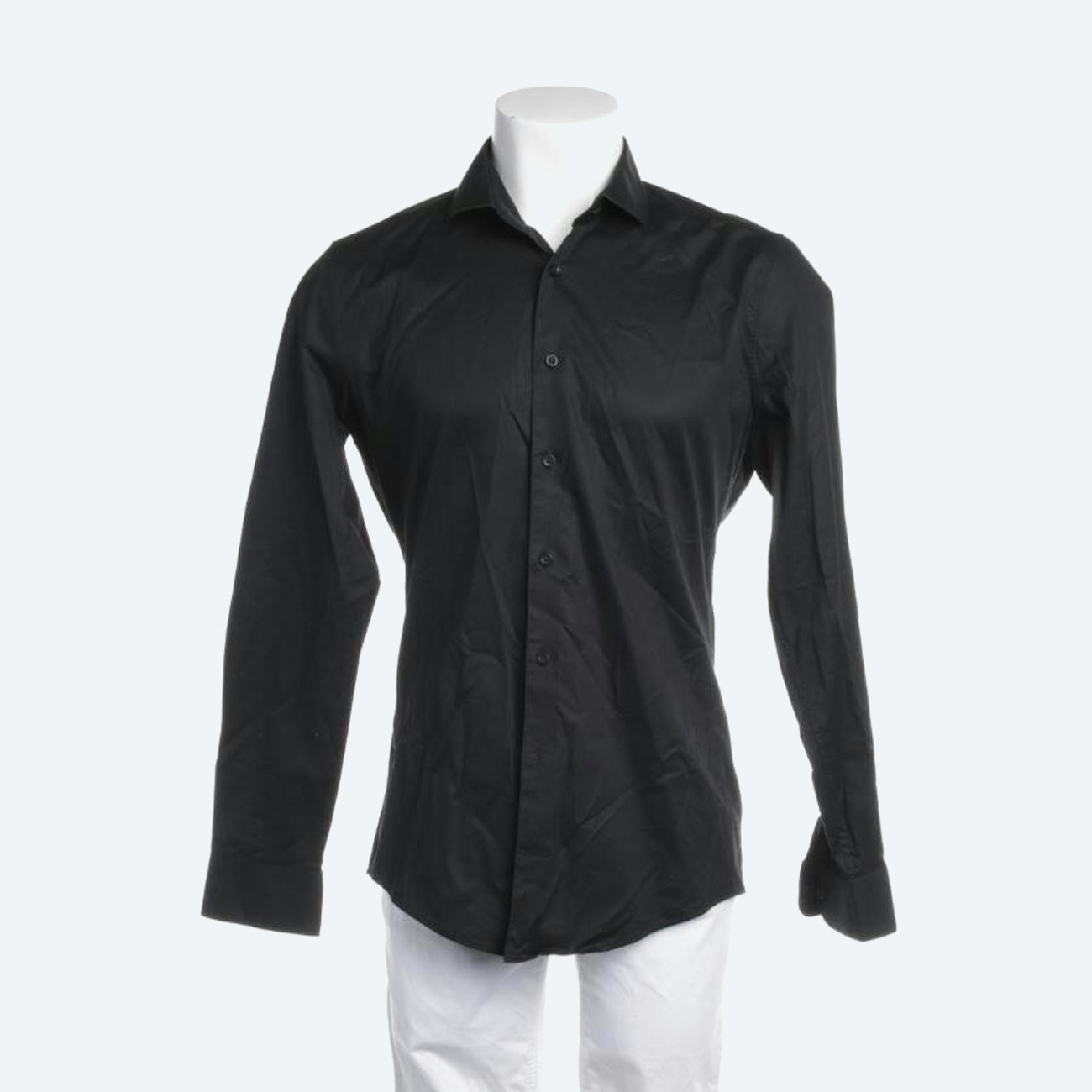 Image 1 of Casual Shirt 40 Black in color Black | Vite EnVogue