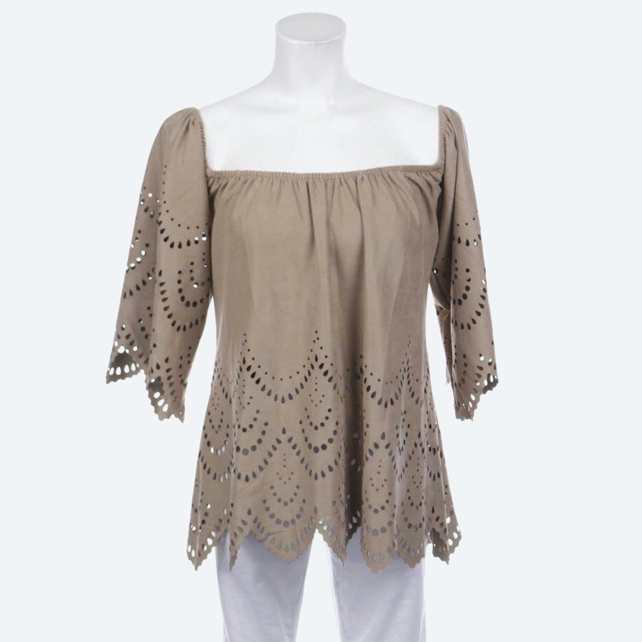 Image 1 of Shirt Blouse XS Beige in color White | Vite EnVogue