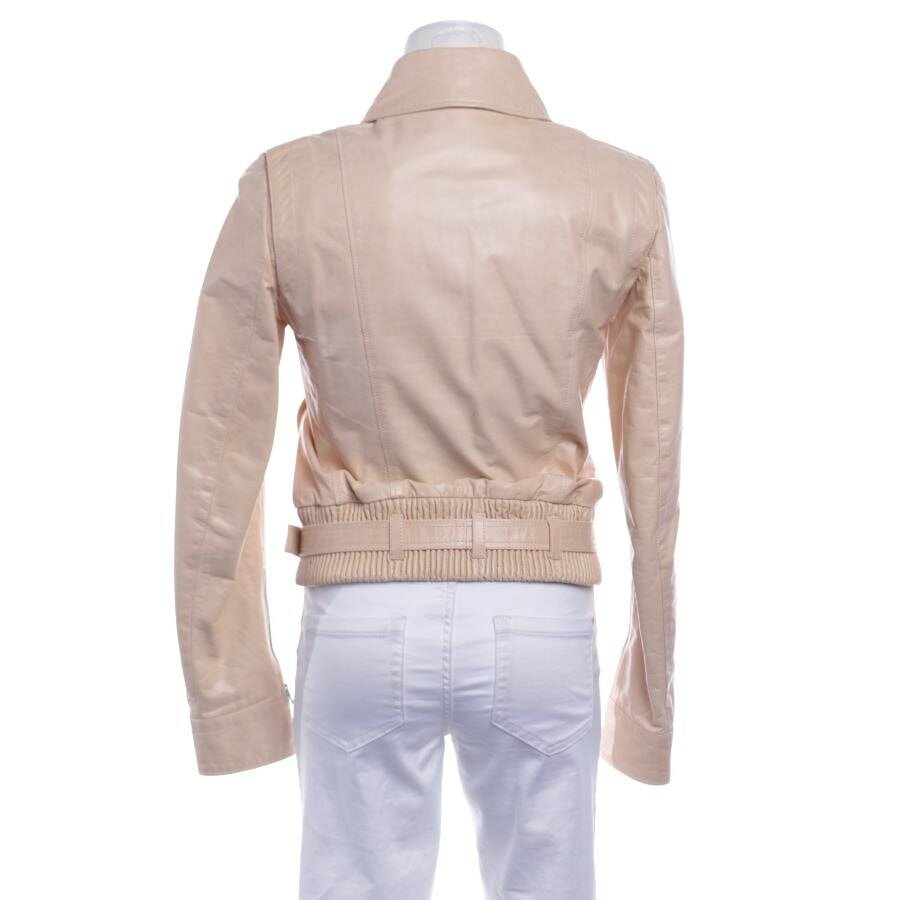 Image 2 of LeatherJacket 36 Peach in color Yellow | Vite EnVogue