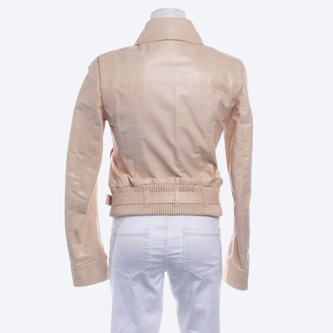 Image 2 of LeatherJacket 36 Peach in color Yellow | Vite EnVogue