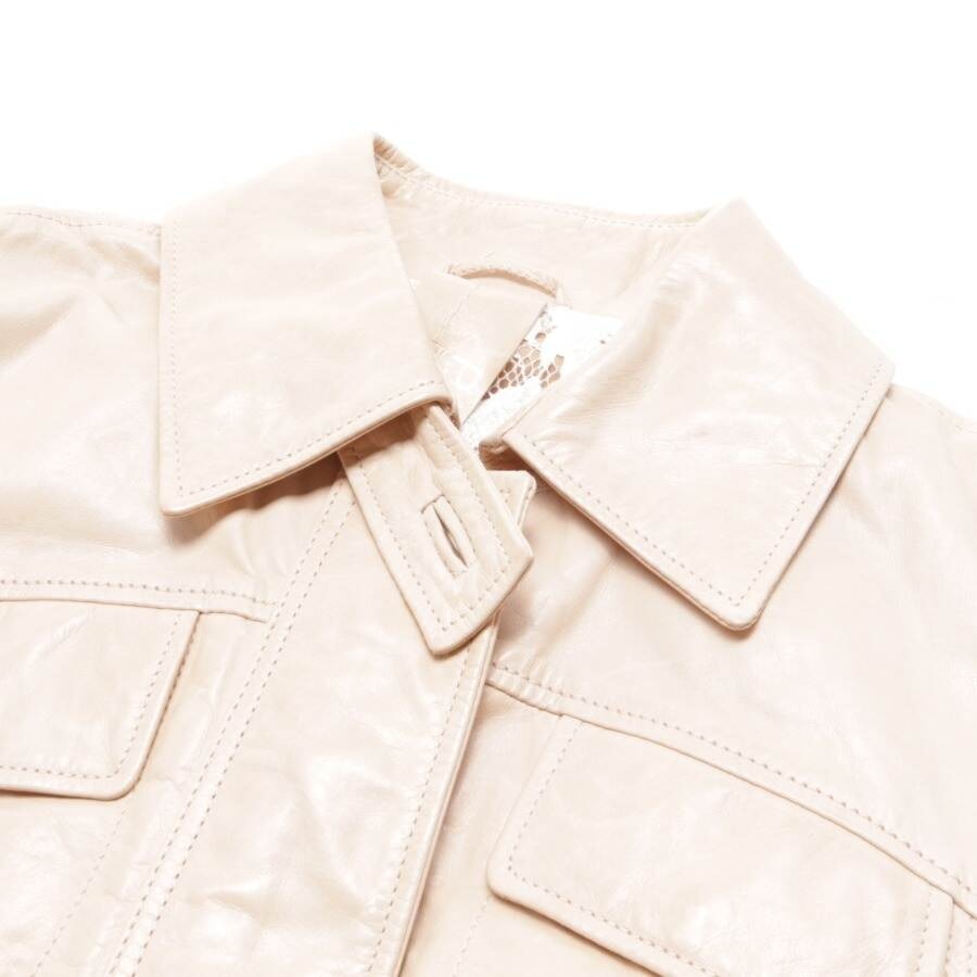 Image 3 of LeatherJacket 36 Peach in color Yellow | Vite EnVogue