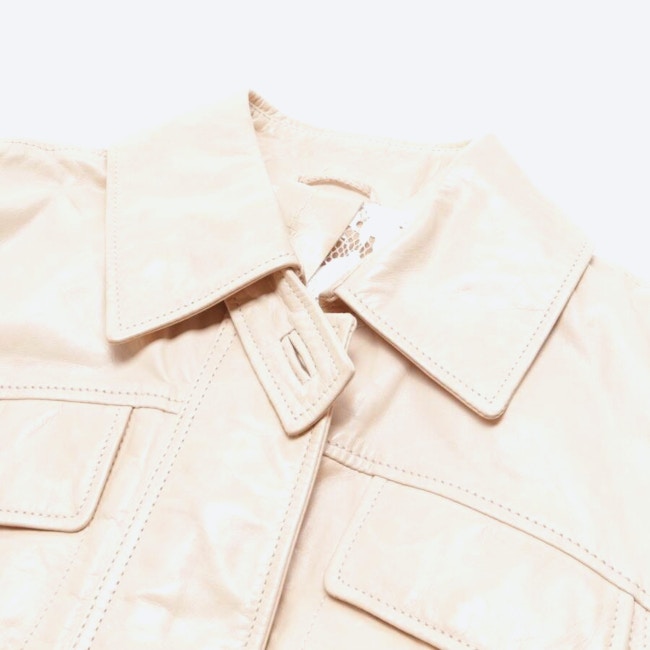 Image 3 of LeatherJacket 36 Peach in color Yellow | Vite EnVogue