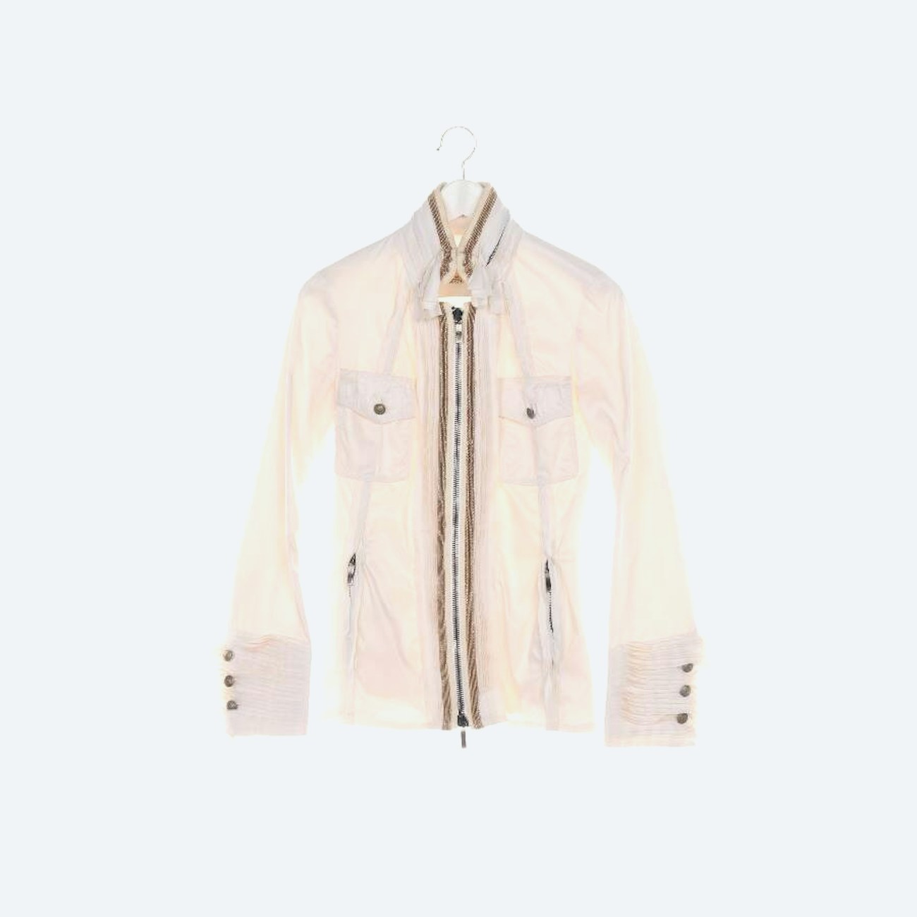Image 1 of Between-seasons Jacket 34 Cream in color White | Vite EnVogue
