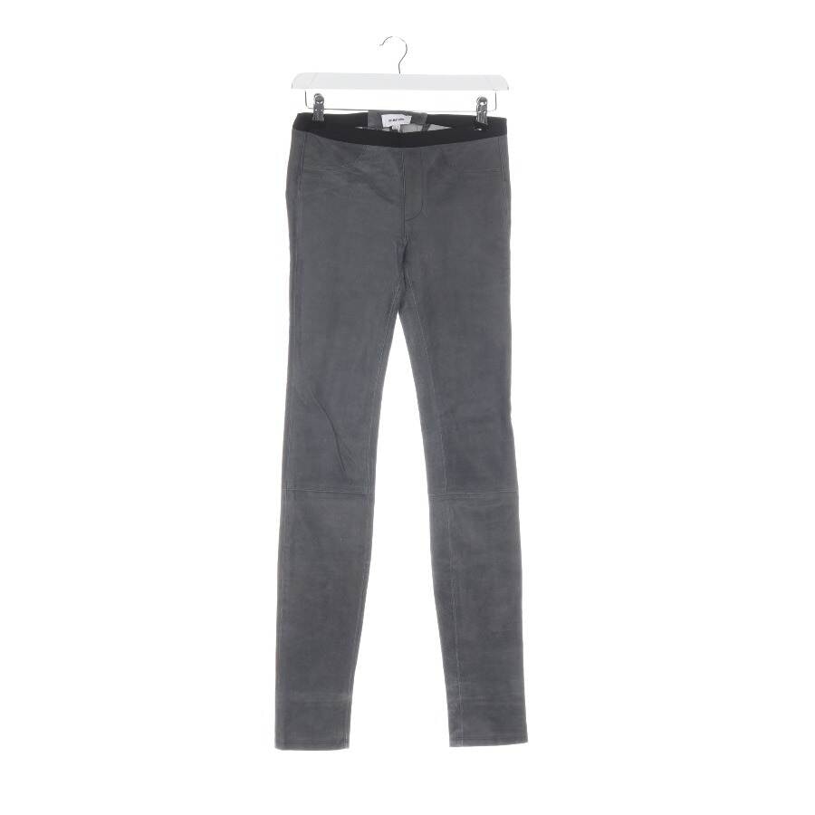 Image 1 of Leather Pants 32 Gray in color Gray | Vite EnVogue