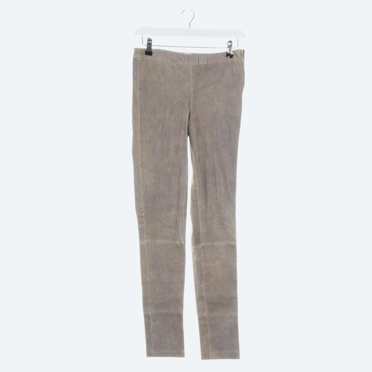 Image 1 of Leather Pants 36 Light Gray in color Gray | Vite EnVogue