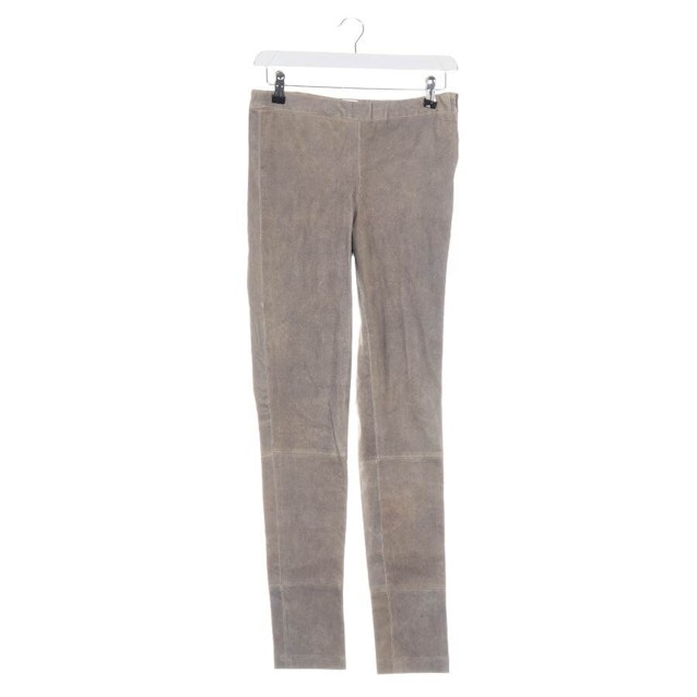 Image 1 of Leather Pants 36 Light Gray | Vite EnVogue