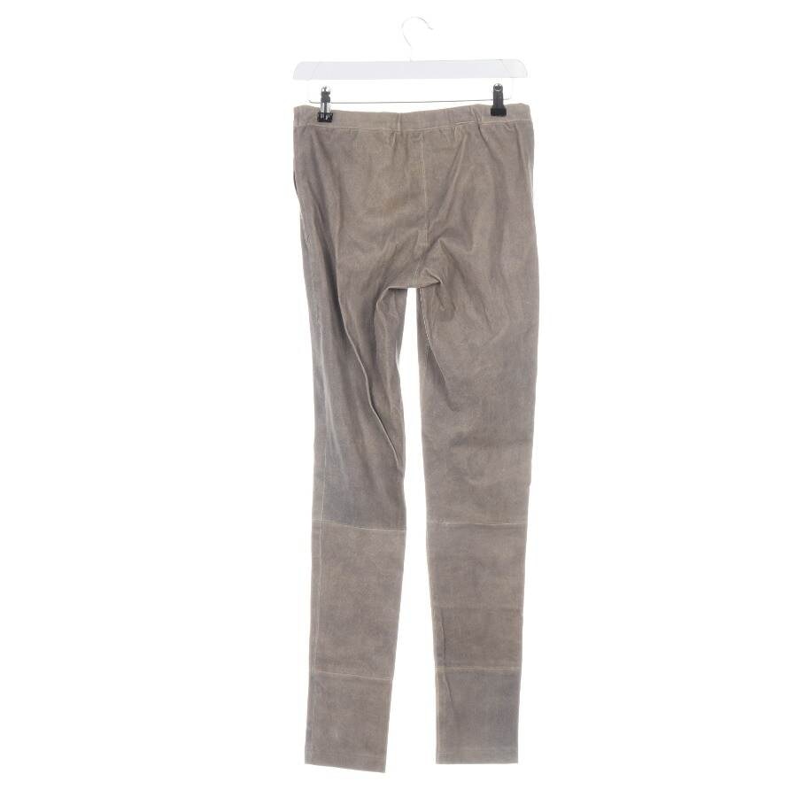 Image 2 of Leather Pants 36 Light Gray in color Gray | Vite EnVogue
