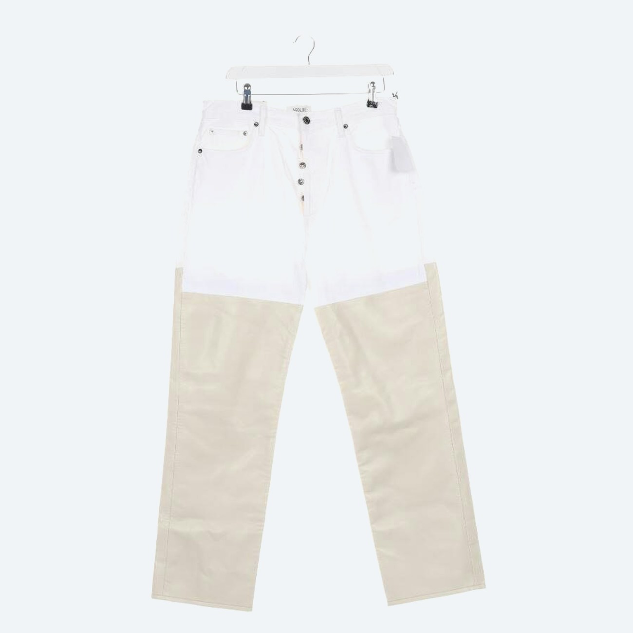 Image 1 of Jeans Straight Fit W30 White in color White | Vite EnVogue