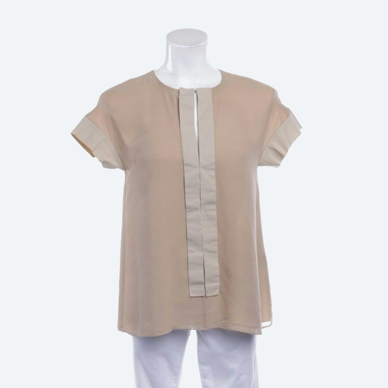 Image 1 of Silk Blouse 34 Light Brown in color Brown | Vite EnVogue