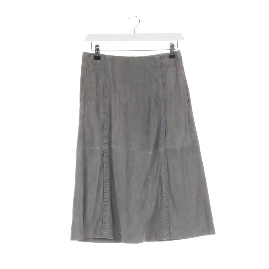 Image 1 of Leather Skirt 2XS Light Gray in color Gray | Vite EnVogue