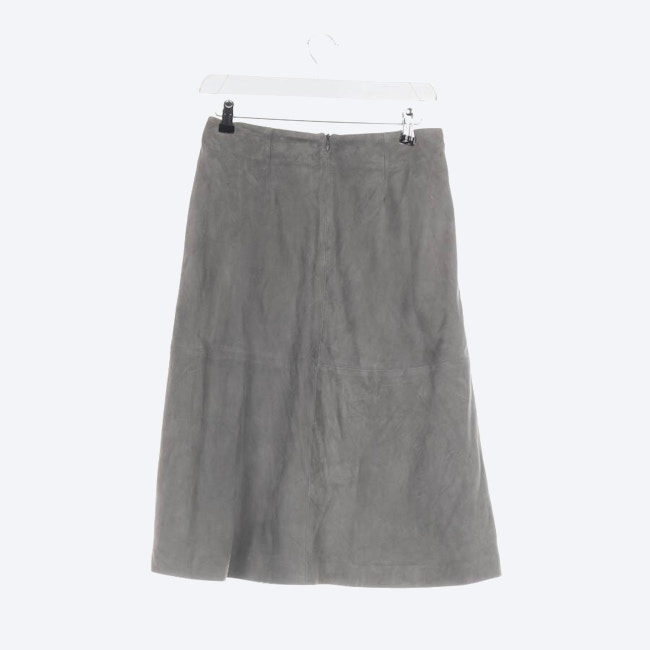 Image 2 of Leather Skirt 2XS Light Gray in color Gray | Vite EnVogue