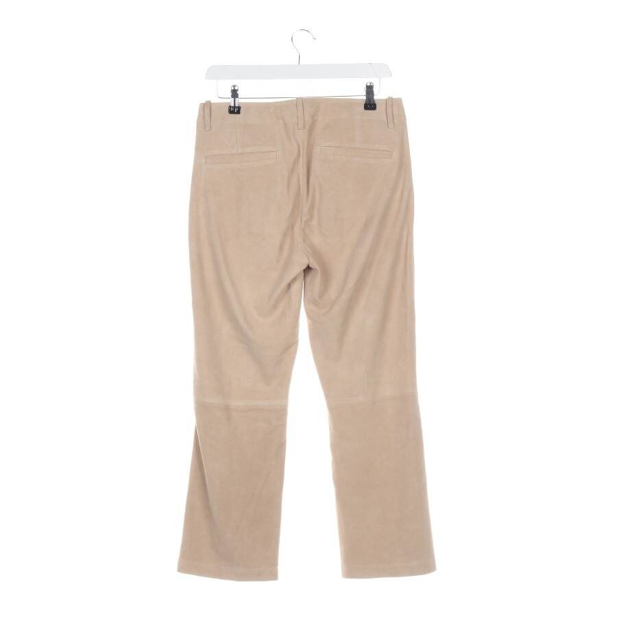 Image 2 of Leather Pants XS Beige in color White | Vite EnVogue