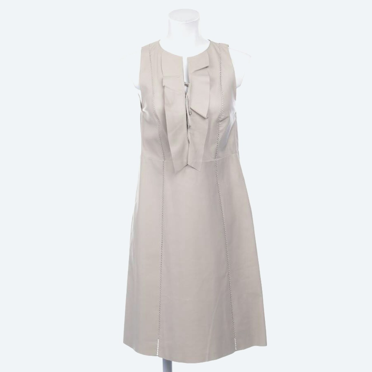 Image 1 of Leather Dress 38 Beige in color White | Vite EnVogue