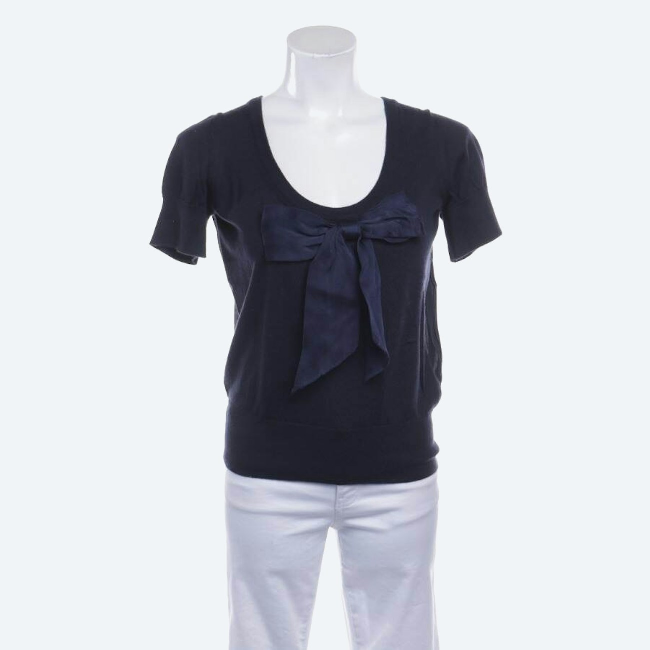 Image 1 of Cashmere Shirt M Navy in color Blue | Vite EnVogue