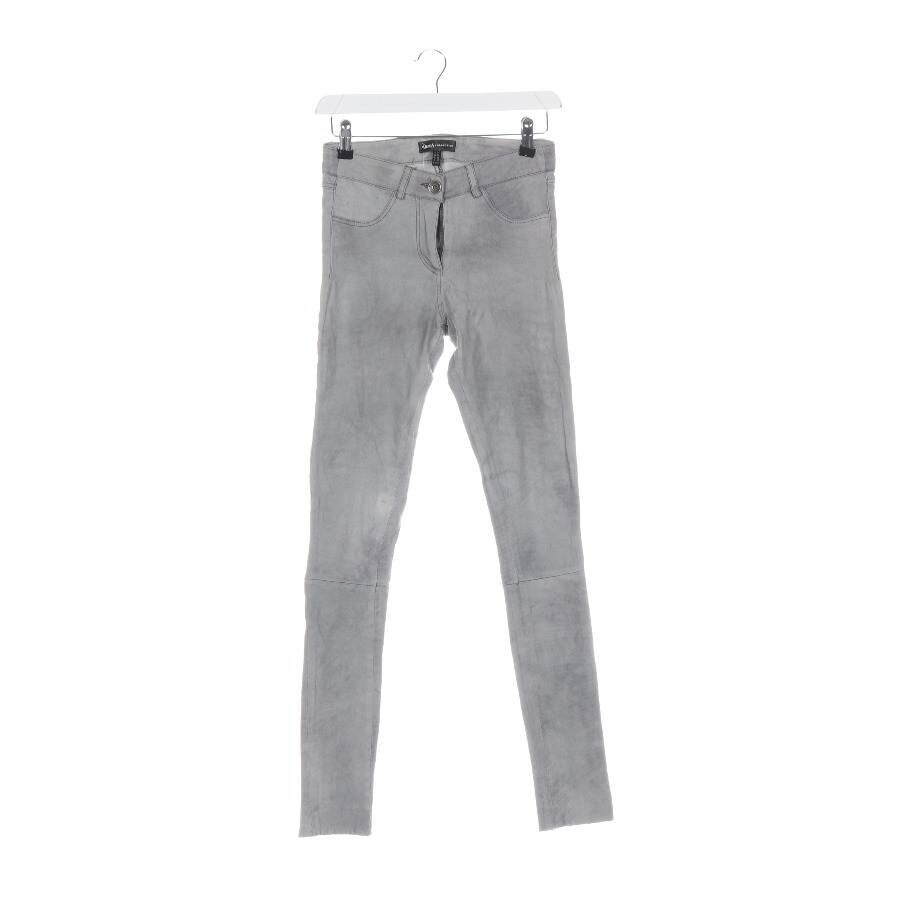 Image 1 of Leather Pants 34 Gray in color Gray | Vite EnVogue