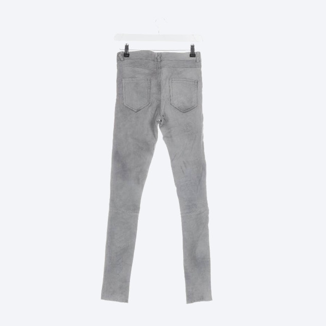 Image 2 of Leather Pants 34 Gray in color Gray | Vite EnVogue