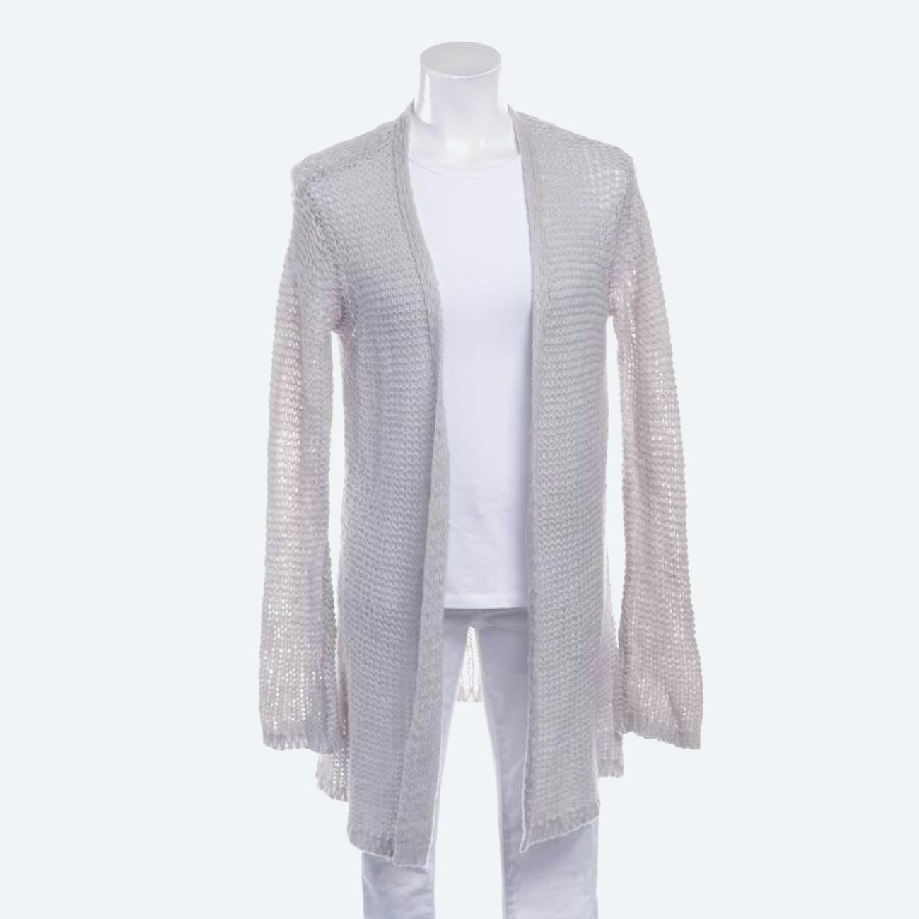Image 1 of Cardigan 38 Light Gray in color Gray | Vite EnVogue