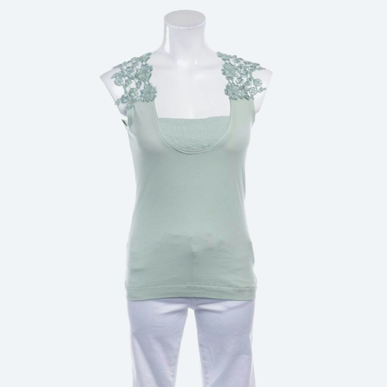 Image 1 of Top S Light Green in color Green | Vite EnVogue