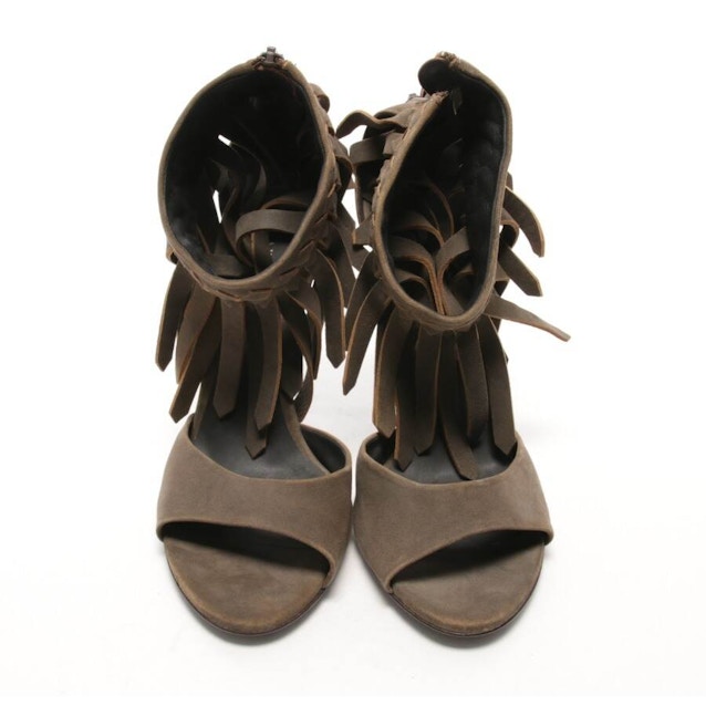 Heeled Sandals EUR38 Brown | Vite EnVogue