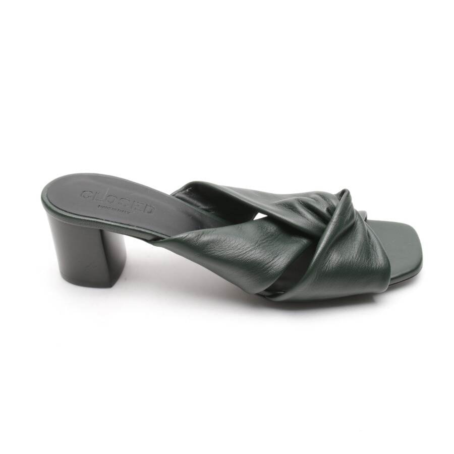 Image 1 of Heeled Sandals EUR 39 Darkgreen in color Green | Vite EnVogue