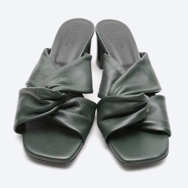 Image 2 of Heeled Sandals EUR 39 Darkgreen in color Green | Vite EnVogue