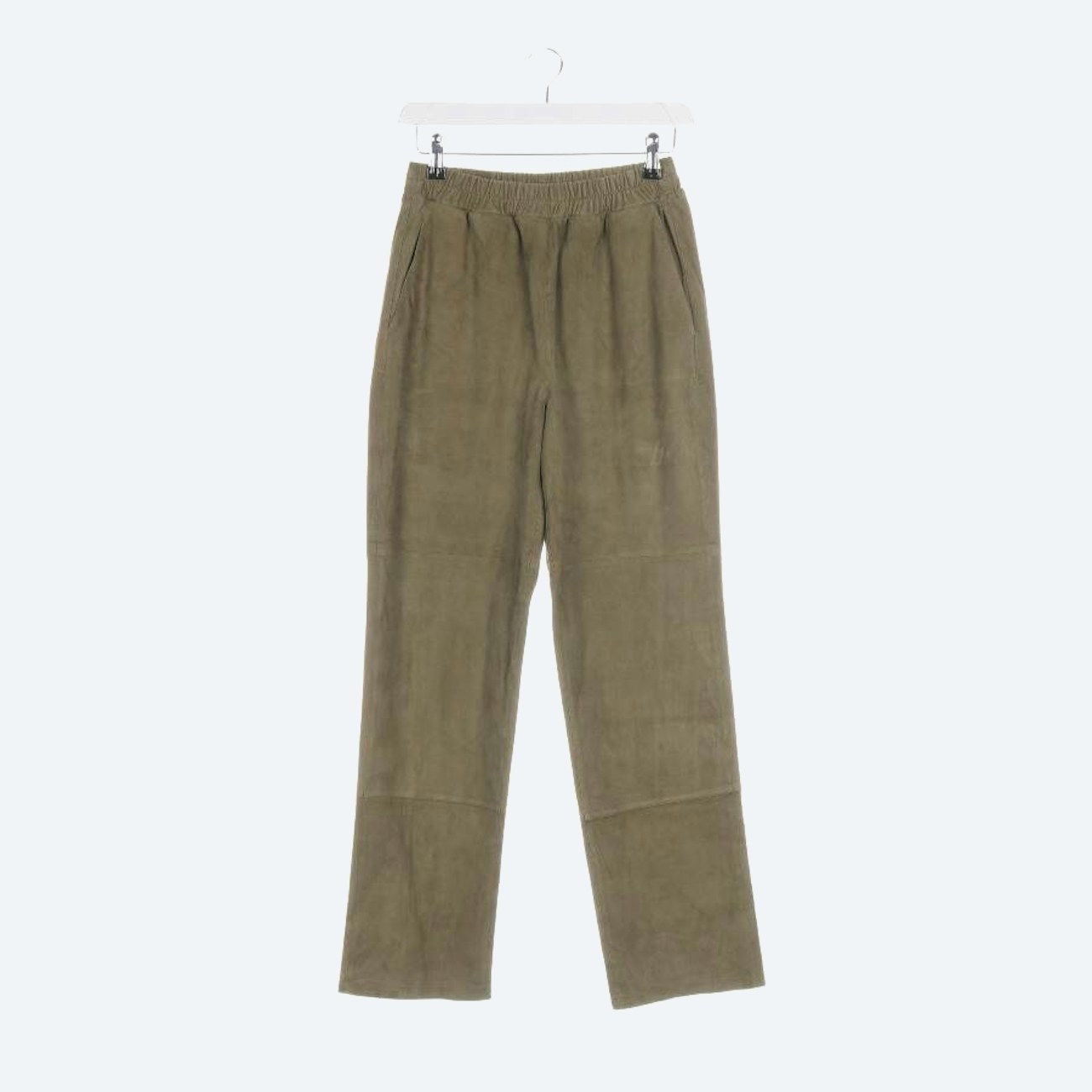 Image 1 of Leather Pants 36 Olive Green in color Green | Vite EnVogue
