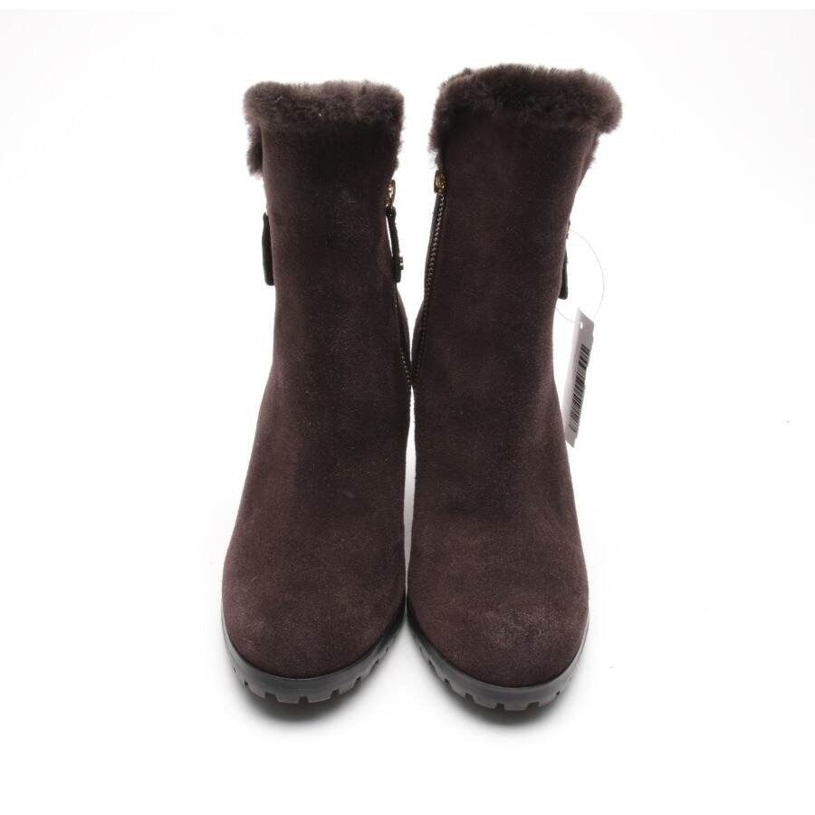 Image 2 of Ankle Boots EUR 38.5 Dark Brown in color Brown | Vite EnVogue