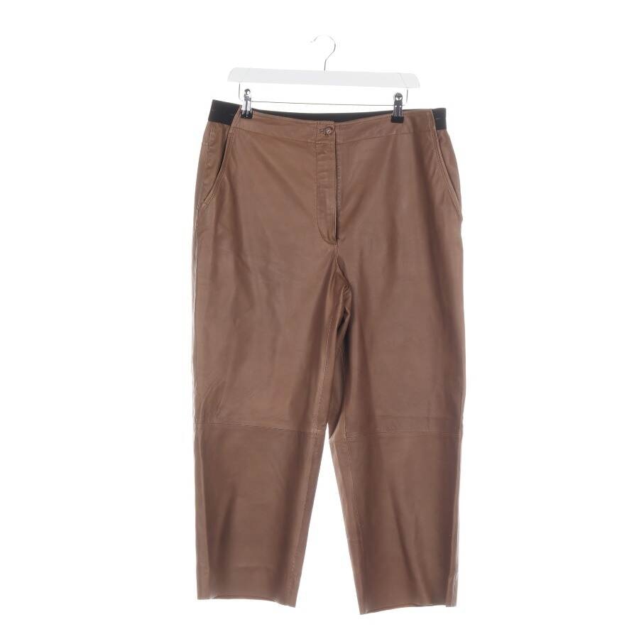 Image 1 of Leather Pants 44 Camel in color Brown | Vite EnVogue