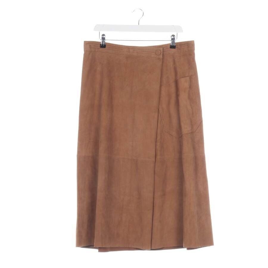 Image 1 of Leather Skirt 44 Camel in color Brown | Vite EnVogue