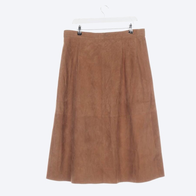 Image 2 of Leather Skirt 44 Camel in color Brown | Vite EnVogue