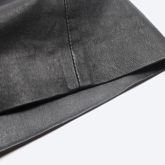 Image 3 of Leather Skirt 34 Black in color Black | Vite EnVogue