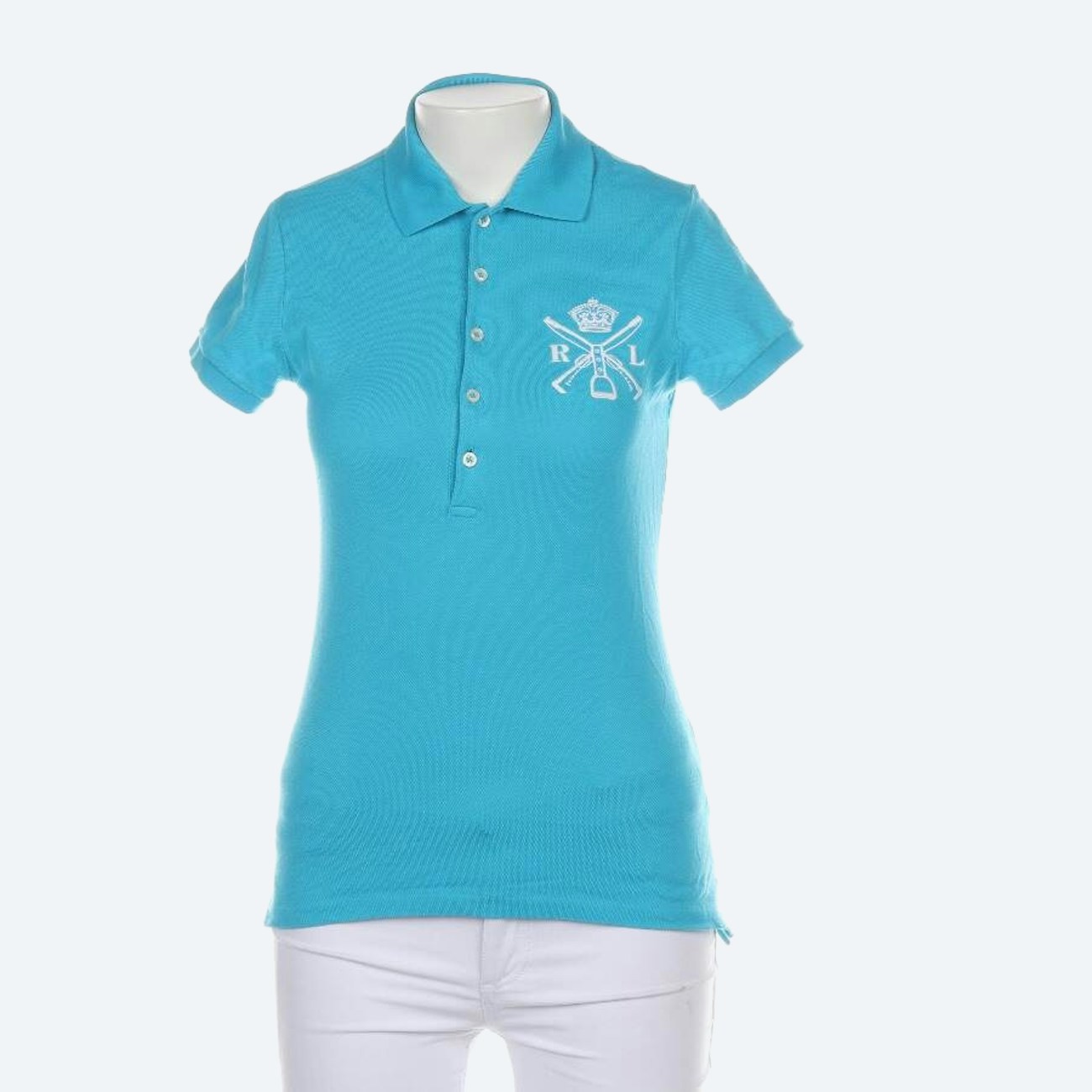 Image 1 of Polo Shirt S Light Blue in color Blue | Vite EnVogue