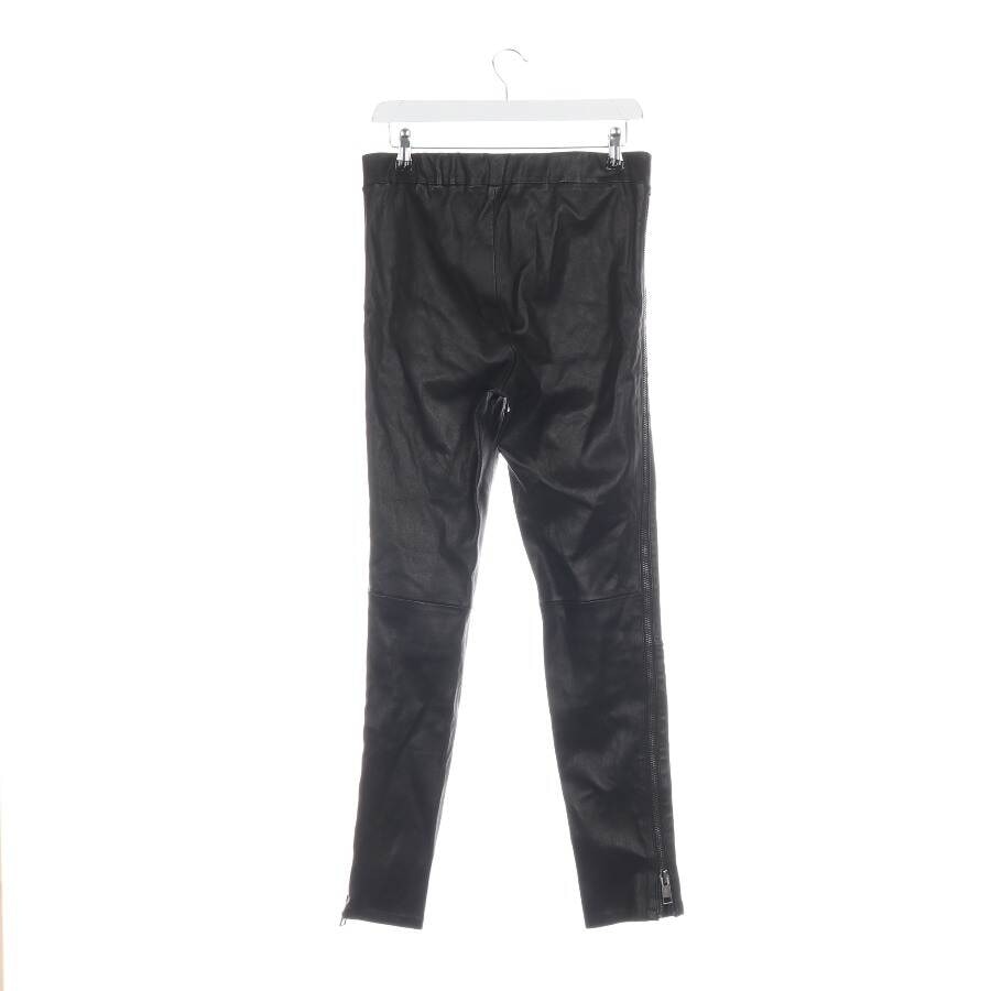 Image 2 of Leather Pants 42 Black in color Black | Vite EnVogue