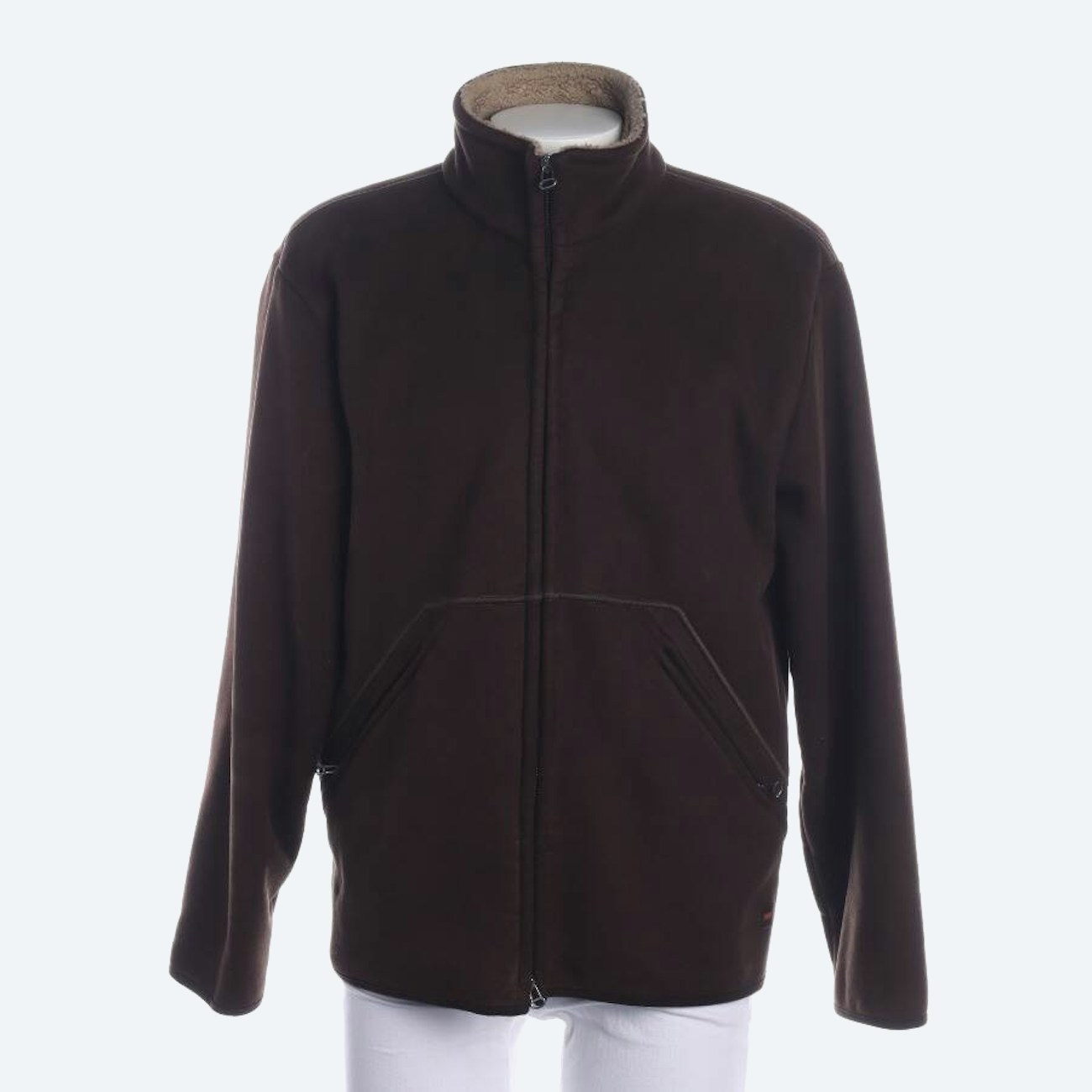 Image 1 of Sweat Jacket L Brown in color Brown | Vite EnVogue