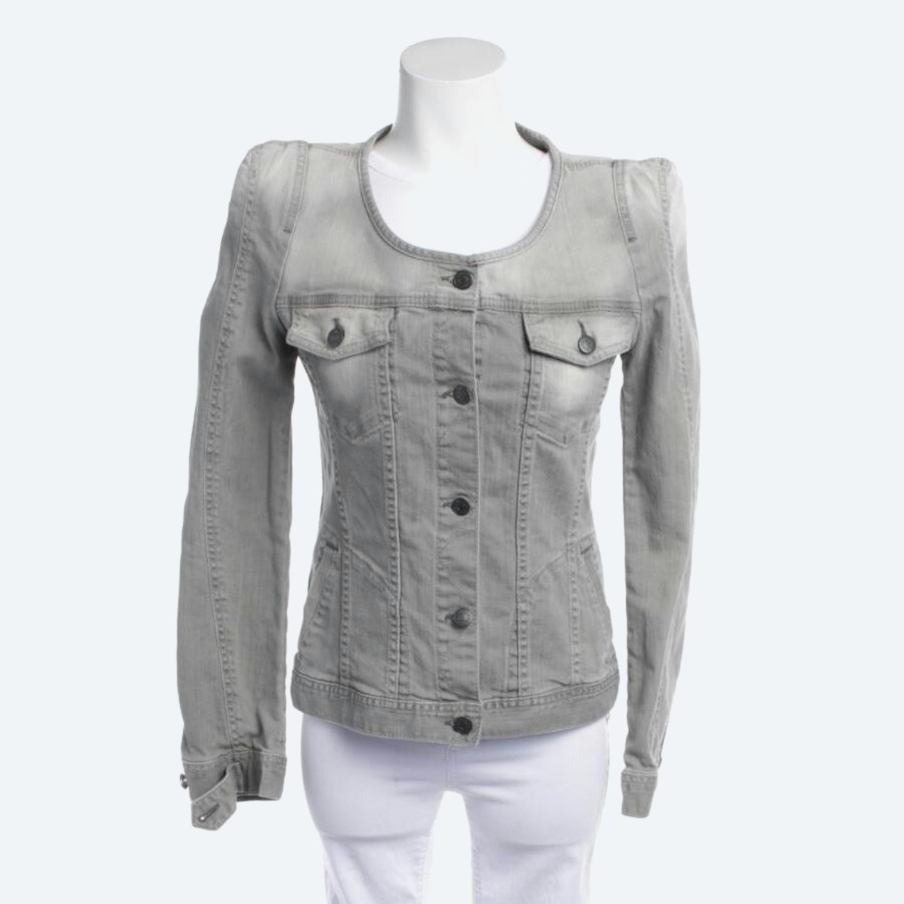 Image 1 of Jeans Jacket 38 Gray in color Gray | Vite EnVogue