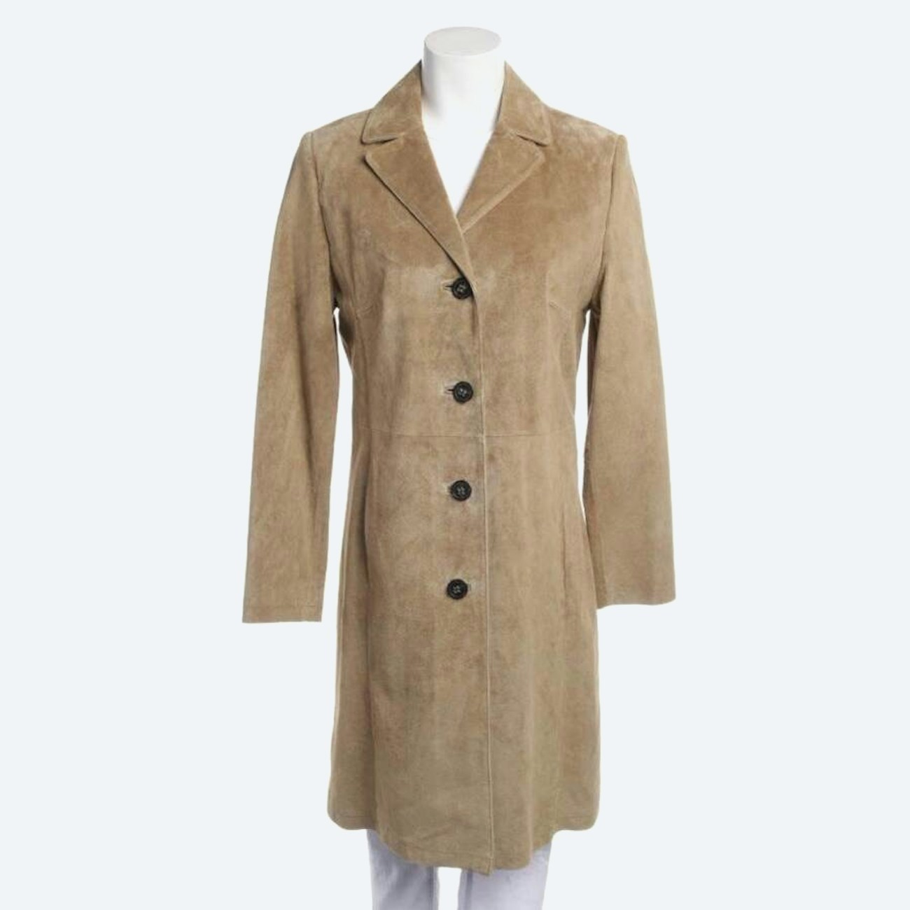 Image 1 of Leather Coat 38 Light Brown in color Brown | Vite EnVogue