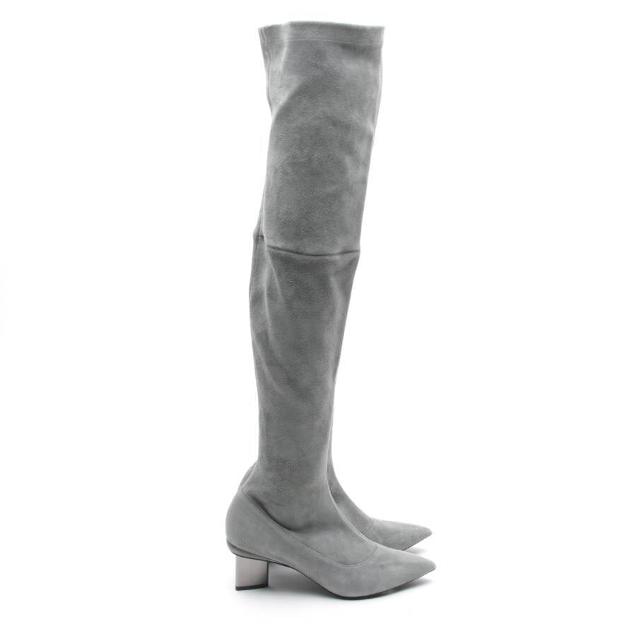 Image 1 of Overknee Boots EUR 40 Gray in color Gray | Vite EnVogue