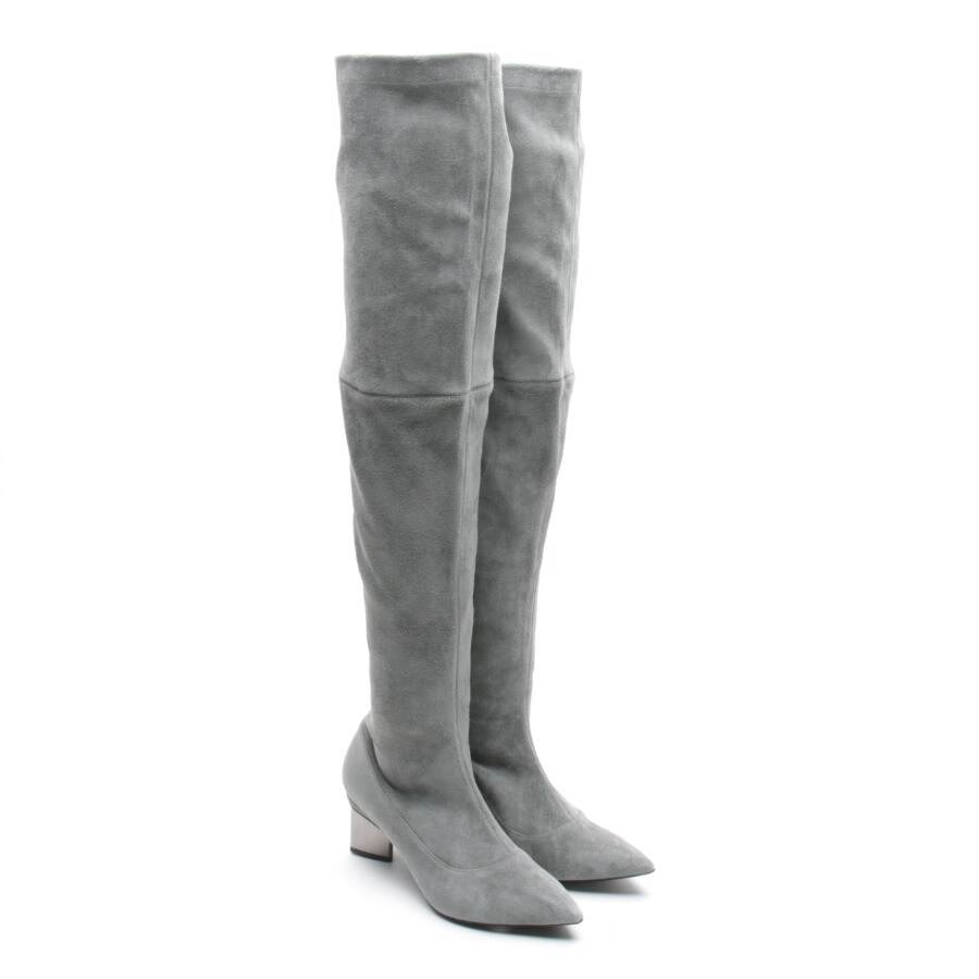 Image 2 of Overknee Boots EUR 40 Gray in color Gray | Vite EnVogue
