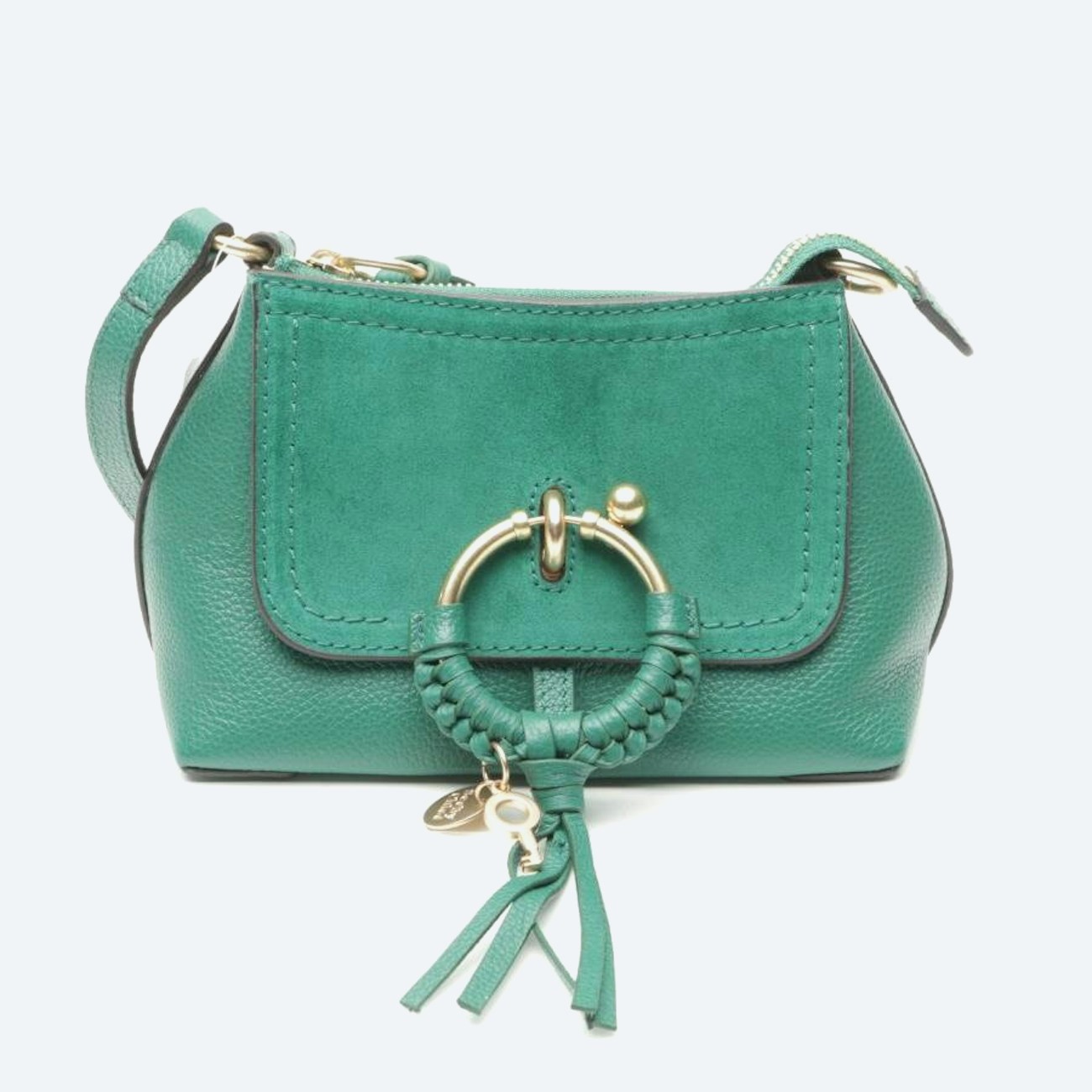 Image 1 of Shoulder Bag Emerald green in color Green | Vite EnVogue