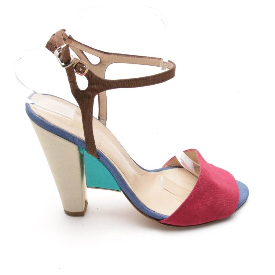 Image 1 of Heeled Sandals EUR 39 Multicolored in color Multicolored | Vite EnVogue