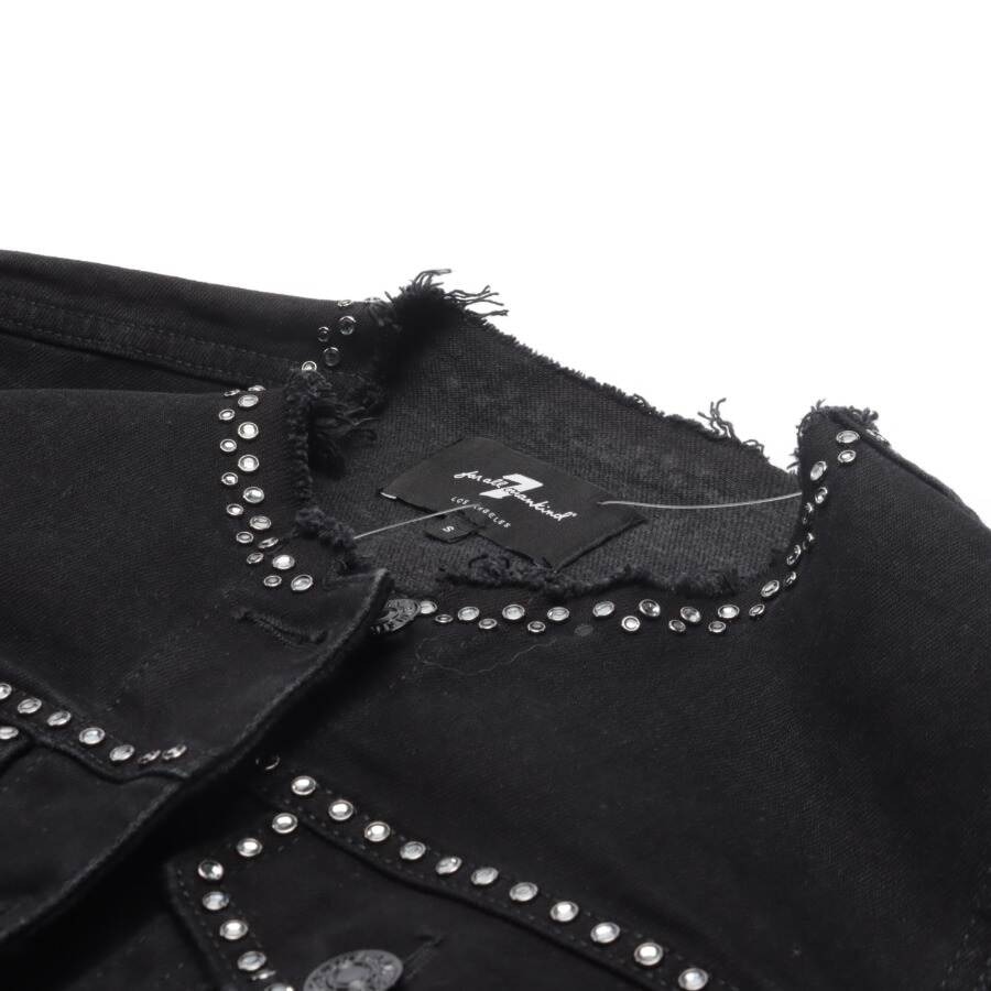 Image 3 of Jeans Jacket S Black in color Black | Vite EnVogue