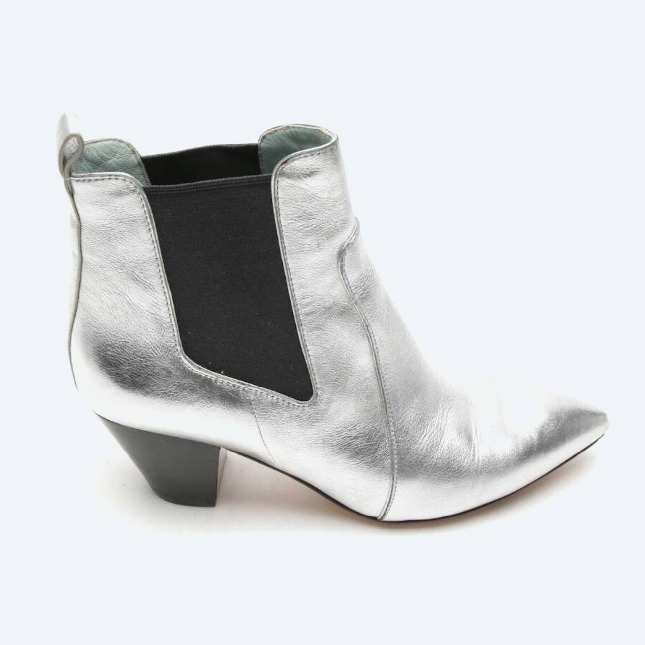 Image 1 of Ankle Boots EUR 37 Silver in color Metallic | Vite EnVogue