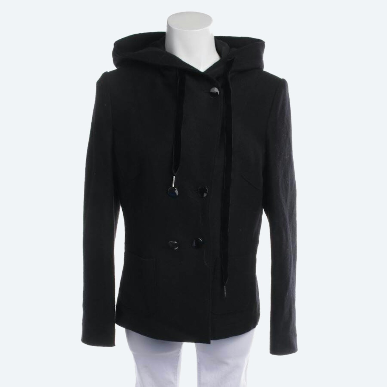 Image 1 of Wool Jacket 42 Black in color Black | Vite EnVogue