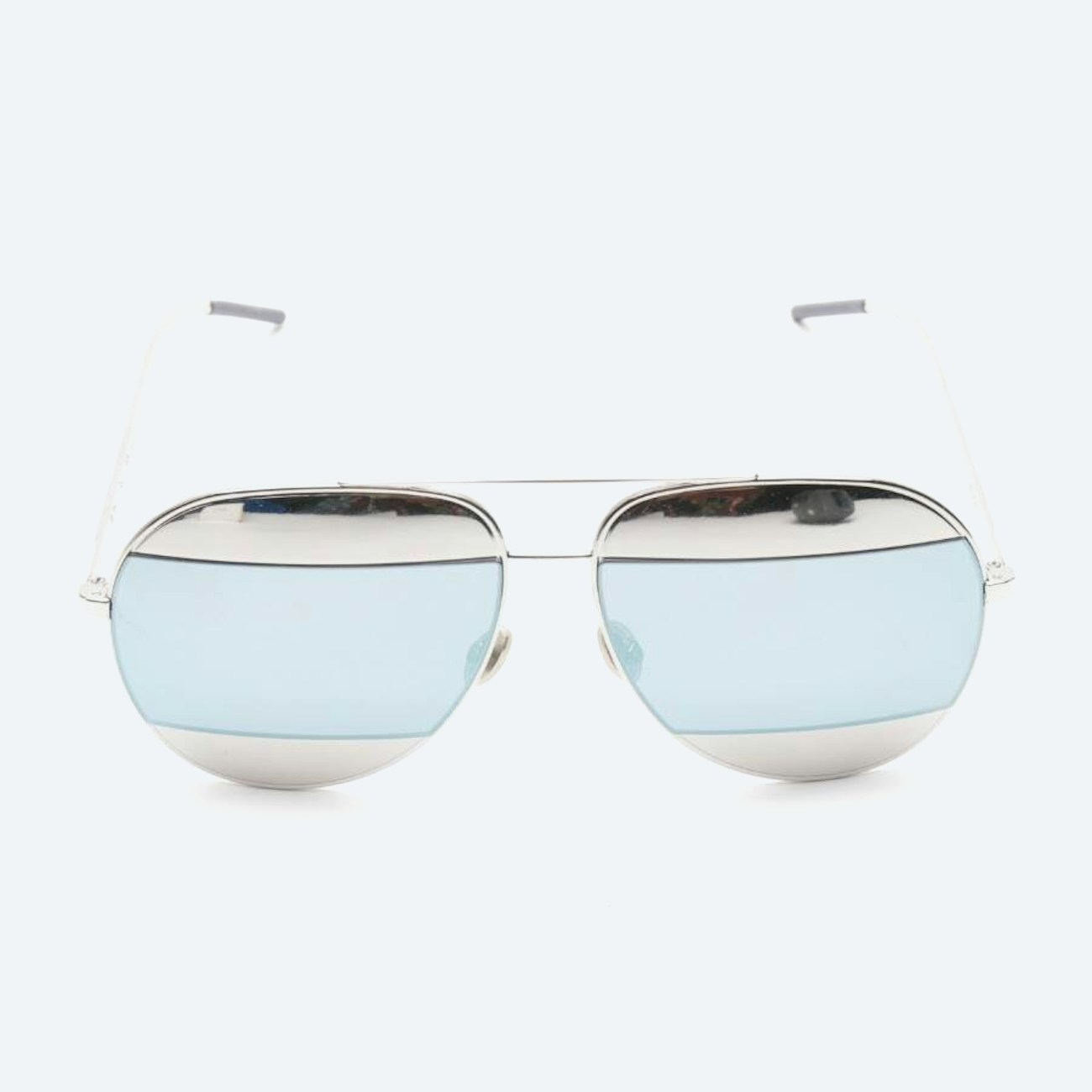 Image 1 of 0103J Sunglasses Silver in color Metallic | Vite EnVogue