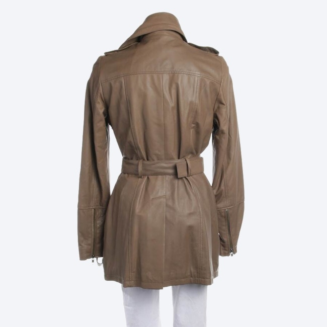 Image 2 of Leather Coat 36 Brown in color Brown | Vite EnVogue