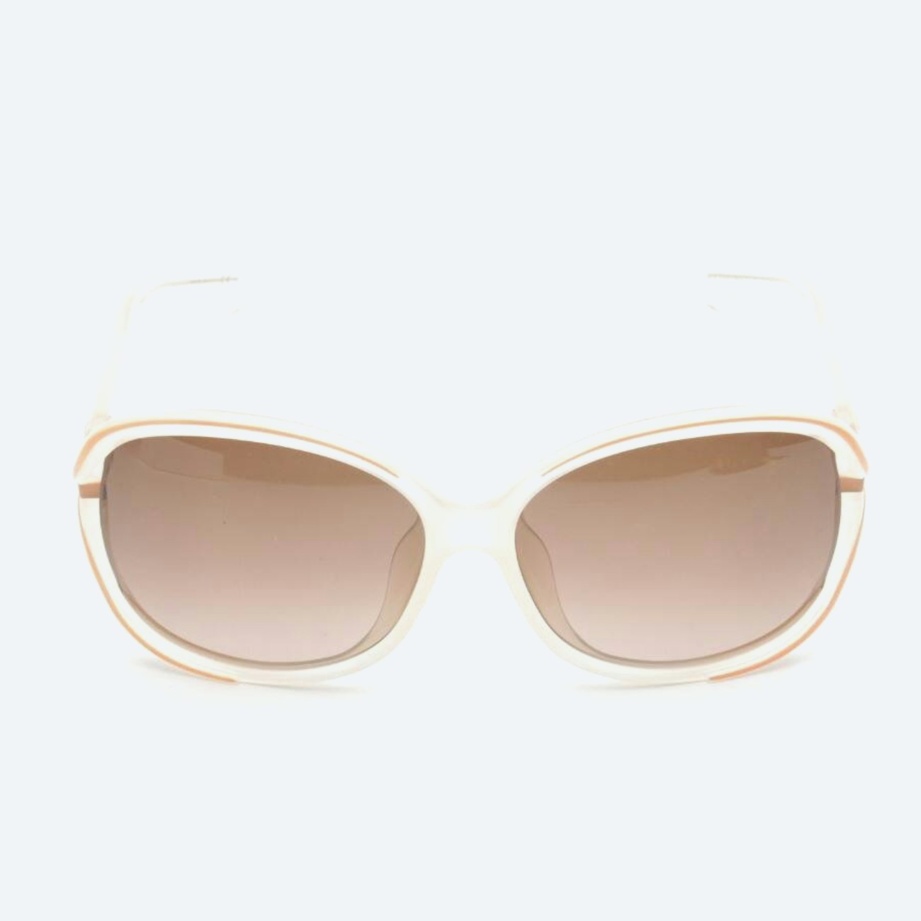 Image 1 of 6MQJ6 Sunglasses Beige in color White | Vite EnVogue
