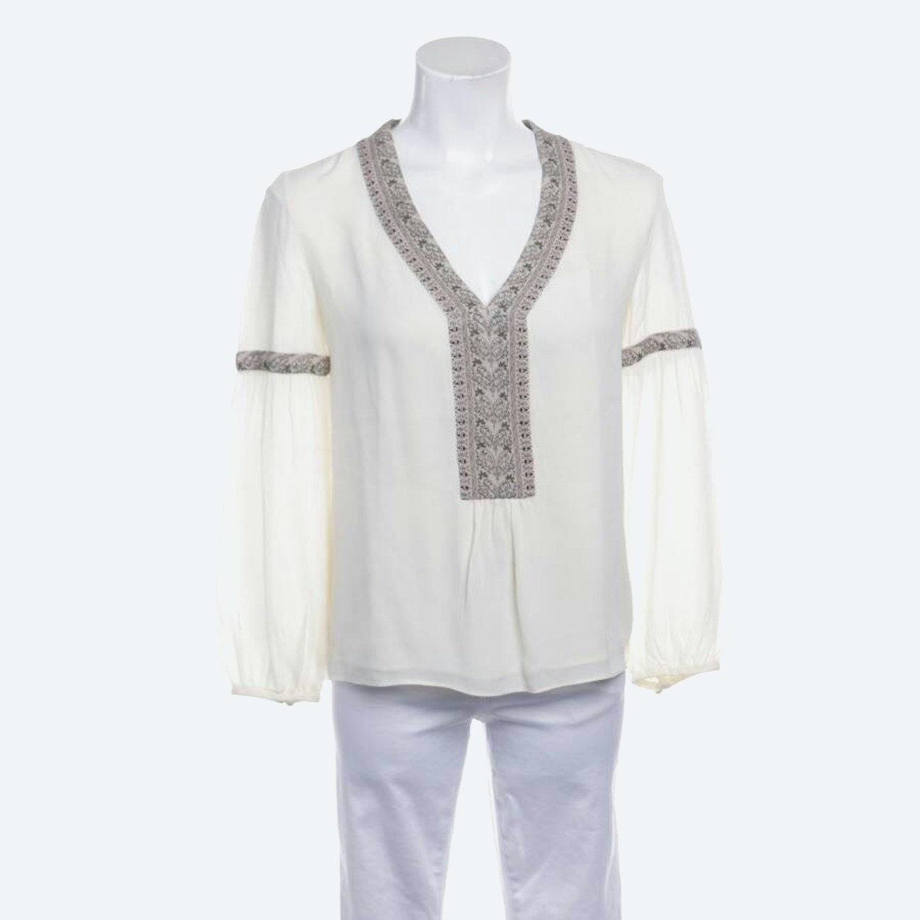 Image 1 of Shirt Blouse 30 Cream in color White | Vite EnVogue