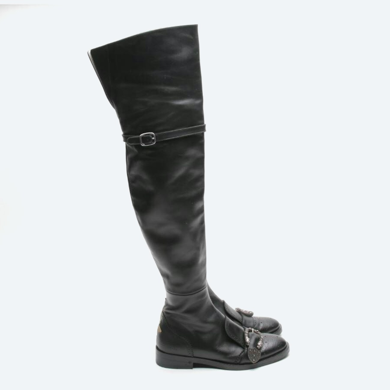Image 1 of Dionysus Bee Collection Overknee Boots EUR 40 Black in color Black | Vite EnVogue