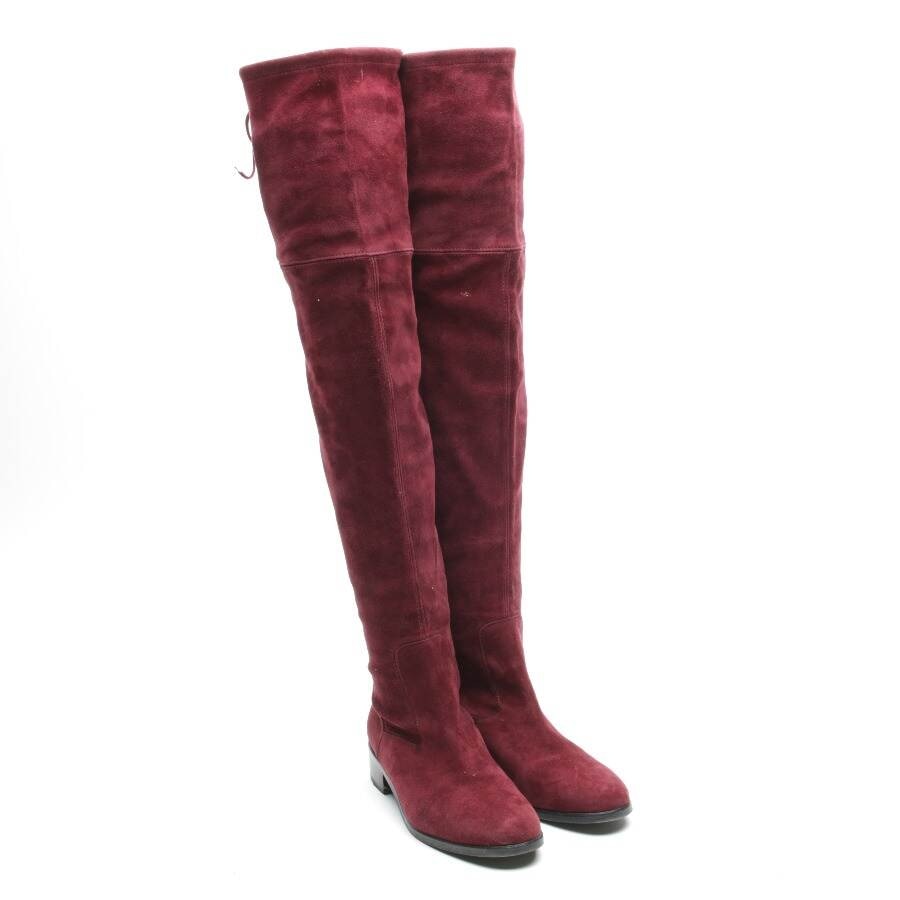 Image 2 of Overknee Boots EUR38 Bordeaux in color Red | Vite EnVogue